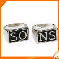 ราคา Yof 2 ชิ้น/เซ็ต Punk สแตนเลส Sons of Anarchy คู่แหวนนิ้วเครื่องประดับของขวัญ (24143661566)
