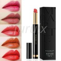 ราคา M'AYCREATE ลิปสติก กันน้ำ ติดทนนาน สีส้มอิฐ สีเเดงตุ่น (2658824779)
