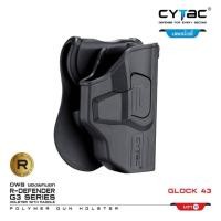 ราคา Cytac ซองพกนอก Glock43/ 43x (ปลดล็อคนิ้วชี้) Cytac R-Defender Holster (23457741353)