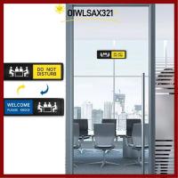 ราคา OIWLSAX321 ป้ายประตูสํานักงาน, กรุณาอย่าทิ้งป้ายเตือนกันน้ํา, อะคริลิคทนทานกาวตนเองประตูเลื่อนป้ายห้องประชุม (44271958275)