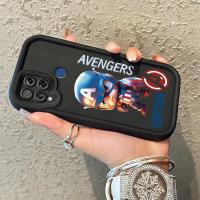 ราคา เคสสำหรับ Realme C15 เคสมือถือการ์ตูนกัปตันอเมริกาและไอรอนแมน (24488292939)