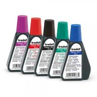 ราคา หมึกเติมตรายาง trodat 7011 ปริมาณ 28ml หมึกสีแดง, ดำ, น้ำเงิน, เขียว, ม่วง ใช้สำหรับเติมตรายางหมึกในตัว trodat (15010312899)