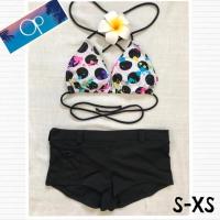 ราคา ชุดว่ายน้ำ Bikini ชุดทูพีช Two-piece ท่อนบนOp ท่อนล่างไม่มีป้ายยี่ห้อ ไซส์ XS-S (1120004349)