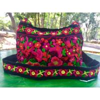 ราคา กระเป๋าชาวเขาสะพายข้างลายดอกสีชมพู (208686054)