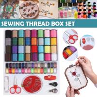 ราคา ชุดด้ายเย็บผ้า พร้อมด้ายหลายสี 64 สี ด้ายเย็บผ้า ด้ายวีนัส ชุดด้าย สี เข็ม ชุดกล่องเครื่องมือ Diy ชุดเครื่องมือเย็บผ้ากล่องเข็มถัก (28304963154)