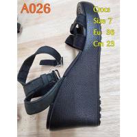 ราคา รองเท้าแบรนด์มือสองของแท้ ยี่ห้อCrocs สีดำ เบอร์ 7/Eu 37.5 คู่ที่ 2 (12808780426)