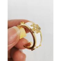 ราคา แหวน TORYBURCH สีขาว อะไหล่ทอง ชุป18k ปั้มโลโก้ลึก งานไฮเอนปั้มแบรนด์ สวยเป๊ะทุกจุด (8872314001)