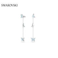 ราคา Swarovski LILIA Drop ต่างหูรูปผีเสื้อหญิงฤดูใบไม้ร่วงฤดูหนาว (42112464435)
