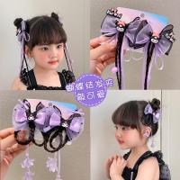 ราคา Kuromi Hairpin แบบโบว์วิกผมสีม่วง เครื่องประดับผมทรงน่ารักสำหรับเด็กและสาวๆ (44223158098)
