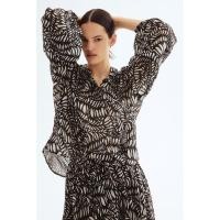 ราคา H&M(เอชแอนด์เอ็ม) เสื้อเบลาส์ผ้าคอตตอนทรงโอเวอร์ไซส์ ผู้หญิง 1288651_1 (27632284275)