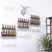 ราคา [ใหม่] ชั้นวางไวน์ติดผนัง ชั้นวางแก้วไวน์ ชั้นวางไวน์ ชั้นวางแก้วไวน์ ชั้นวางไวน์คว่ำสไตล์ยุโรป (25444110891)