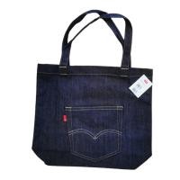 ราคา กระเป๋าผ้า กระเป๋าสะพาย กระเป้าผ้ายีนส์ลีวายส์ Levi's Denim Tote Bag, Dark Blue (23739471100)