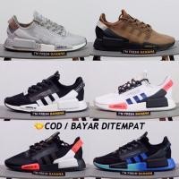 ราคา PREMIUM รองเท้าต้นฉบับ ADIDAS NMD R1 V2 All Triple Black White Red Blue Gold (41473693939)