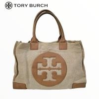 ราคา BRAND:TORY BURCH 100%Tory burch Fabric x Leather Ella tote นางมาไม่บ่อย (23615032756)