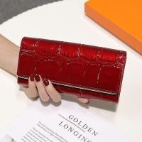 ราคา สีแดง ผู้หญิง แบบพั วินเทจ เกาหลี 3พับ long money rfid wallet women สตางค์ใบยาว leather หนังแท้ กระเป๋าสตางค์ สตางค์หนัง ซิปยาว สีแดง กระเป๋าบัตรเครดิต สวยๆ กระเป๋าตังค์ ซิป นิ่ม (25357086898)