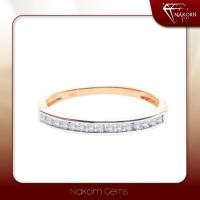 ราคา Nakorn Gems แหวนเพชร แหวนเพชรแท้ แหวนแต่งงาน แหวนเพชรแท้ผู้หญิง แหวนทองคําแท้14K (ทอง58.5%)หนัก 1.4 (29323521928)