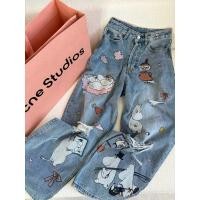 ราคา กางเกงยีนส์ ACNE STUDIOS กางเกงพิมพ์ลายการ์ตูน สำหรับแฟชั่นทันสมัย (43023967076)