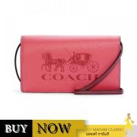 ราคา Coach C4209 Anna Foldover Crossbody Clutch With Horse And Carriage กระเป๋าสะพายข้าง