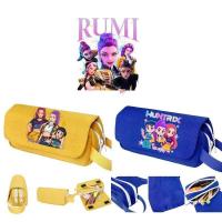 ราคา K-Pop: Dem Hunters Dem Hunters ขนาดใหญ่สองชั้นกรณีดินสอแบบพกพานักเรียนชั้นประถมศึกษา (29892456722)