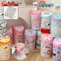 ราคา 【COD】 (ของขวัญ) ถังขยะห้องนั่งเล่น Sanrio Hello Kitty My Melody ฝาโต๊ะ ตะกร้ากระดาษ การ์ตูน อนิเมะ ของตกแต่งห้องนอน 【FortuneLoom】 (44163974538)