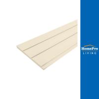ราคา CONWOOD ไม้ผนังบังใบ G2 ลายเสี้ยน 20.3x305x1.1 ซม. สีขาวงาช้าง (19287892817)