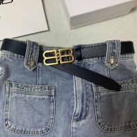 ราคา Balenciaga Ins ยอดนิยม คุณภาพสูง หนังวัว พร้อมหัวเข็มขัดทองแดง B-buckle เข็มขัดแฟชั่นผู้หญิง อเนกปร (27052790147)