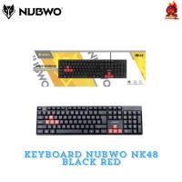 ราคา ส่งด่วน+โค้ดลด Keyboard Nubwo NK48 Black Red Rubber dome คีย์บอร์ด มีสาย (6859029350)