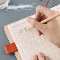 ราคา สเตนซิล เสียบสันห่วงได้ Plastic Stencil Template Stencils DIY แผ่นลอกลาย mimisplan (1834091554)