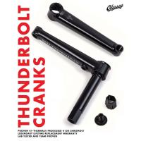 ราคา ชุดขาจาน ขาจานแต่ง จักรยาน BMX Odyssey Thunderbolt 2PC Cranks Rustproof Black 22mm (29980783876)