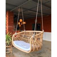 ราคา ถูกที่สุดชิงช้าหวายแท้ขนาด 2 ที่นั่ง รวมเบาะ+เชือกแขวนค่ะ (23755379152)