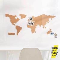 ราคา WHPH กระดานไม้ก๊อก แผนที่โลก บอร์ดติดผนัง บอร์ดไม้ก๊อก แผ่นไม้ก๊อก ของขวัญปัจฉิม คุณภาพงานส่งออก (17045300832)