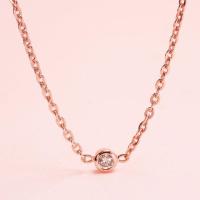 ราคา Grace Fine Jewelry สร้อยคอทองแท้ 9K Gold เพชรแท้มินิมอล (15718684370)