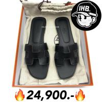 ราคา New hermes oran sandals รองเท้าแตะ รุ่นสุดฮิต สีดำ (43720881888)