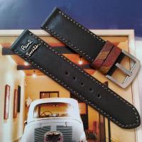 ราคา สายนาฬิกาหนังแท้ สีดำ Paul Smith 22 mm. ตัดจากกระเป๋า Paul Smith ของแท้มือสอง งาน Handmade ตัดมือเย็บมือ ใส่สมาร์ทวอชได้ (40855225731)