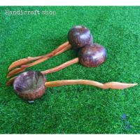 ราคา กระบวยกะลาด้ามไม้สัก กระบวยตักน้ำ กระบวยแกง กระบวยตักยาดอง (3910945269)