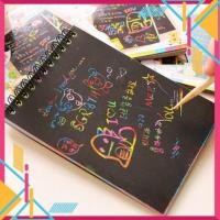 ราคา Rainbow Scratch Note Magic Notebook 14x10 ซม.สําหรับเด็กพร้อมปากกาไม้ไผ่ -TPS- (27880979232)