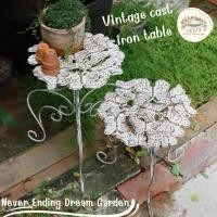 ราคา Vintage cast iron table โต๊ะเหล็กดัดสไตล์วินเทจ วัสดุ เหล็กหล่อแต่งสีวินเทจ (41703738235)