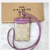 ราคา แท้Coach F63274 ID Lanyard in Signature coated Canvas สายคล้องบัตรพนักงาน Coach (3234391335)