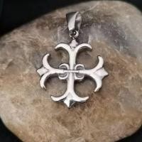 ราคา สแตนเลส 19x23mm Chrome hearts Cross Small Pendant. (18380129252)