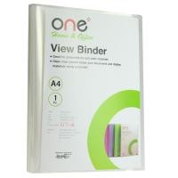 ราคา ONE แฟ้มโชว์เอกสาร A4 สีใส (40ซอง/เล่ม) (41373117304)