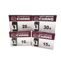 ราคา CHANG เบรกเกอร์ช้าง สวิทซ์ตัดไฟอัตโนมัติ เซฟตี้เบรกเกอร์ 10A 15A 20A 30A 220V + ฝาครอบเบรกเกอร์ กล่องเบรกเกอร์ (8407298396)