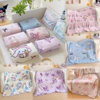 ราคา ผ้าห่ม Kuromi Cinnamoroll แบบสองด้าน นุ่มเหมือนขนแกะนม ทำความสะอาดได้ง่าย สินค้าจริง! (40871690656)