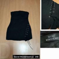 ราคา เดรสสั้นสีดำ งานป้าย secret Wonderland(s) แต่งเชือก ทรงสวย ผ้าดี งานคุณภาพจ้า (6344473964)