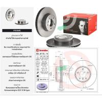 ราคา 09 9172 11 จานเบรคหน้า (ยี่ห้อ BREMBO) BMW ซีรี่ส์ 5 E60 (520i 520d 523i 525i 525d 530i 530d) (HC) 03-10 (8166893890)