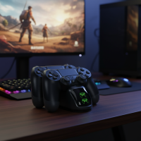 ราคา แท่นชาร์จเร็วสําหรับ PS4 Pro, PS4 Slim, จอย PS4, รองรับจอยสติ๊กคู่ (41171308324)