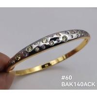 ราคา กำไลทอง18K ฝังพลอยรัสเซีย#ไม่ลอกไม่ดำ (19647619807)