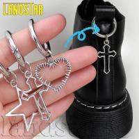 ราคา Y2k - 2 ชิ้น - Hollow - Cross จี้ - Martin Boots Buckles - พวงกุญแจ - อุปกรณ์เสริมรองเท้า - ตกแต่ง Snap Hook - Pentagram รองเท้าผ้าใบหัวเข็มขัด - Creative (29463764309)