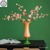 ราคา แจกันแก้วทำด้วยมือสไตล์จีนโบราณโต๊ะดอกไม้แห้ง RT3Q (27705633074)