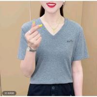 ราคา เสื้อยืดคอวีสไตล์เกาหลี (42770898005)