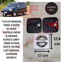 ราคา MERAH KIJAANG KAPSUL/NEW GACOLINE TANK COVER (KEYHOLE) 1997-1999 BLACK DOFF, BLACK RED CHROME SPORTY LIST (26492324074)